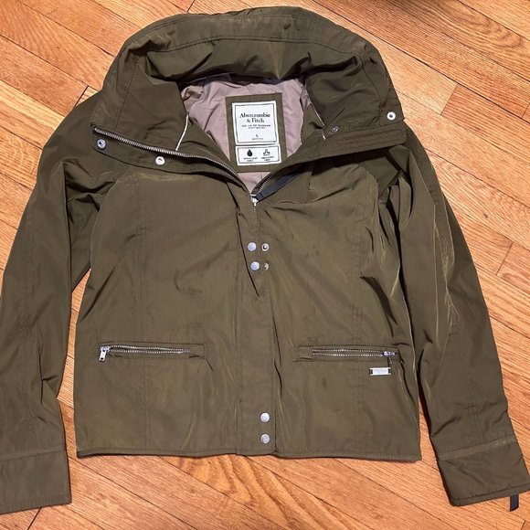 Abercrombie & Fitch Green Water and Wind Resistant Heavy Jacket - Picture 6 of 8